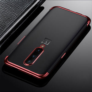 Electro Plating Silicone Shockproof Bumper Coloured Case For Oneplus 7 Pro, 7, 6, 6T