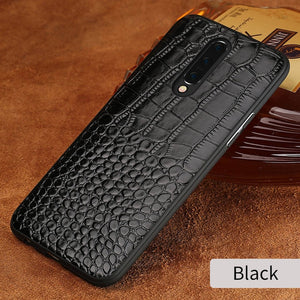 Oneplus 7 Pro, 7, 6, 6T Genuine Crocodile Garin Armor Leather Case & Back Cover