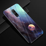 Oneplus 7 Pro, 7, 6, 6T Luxury Pattern Tempered Glass Armor Case & Back Covers