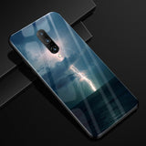 Oneplus 7 Pro, 7, 6, 6T Luxury Pattern Tempered Glass Armor Case & Back Covers