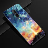 Oneplus 7 Pro, 7, 6, 6T Luxury Pattern Tempered Glass Armor Case & Back Covers