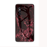 Luxury Marble Grain Hard Tempered Glass Back Case Cover for Vivo V15 & V15 Pro