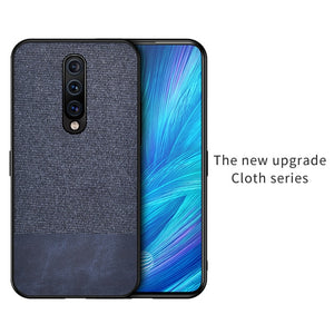 Cloth Fabric Silicone Soft Edge Protection Case for ONEPLUS 7 Pro, 7, 6T, 6