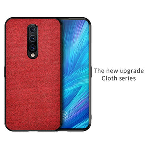 Cloth Fabric Silicone Soft Edge Protection Case for ONEPLUS 7 Pro, 7, 6T, 6