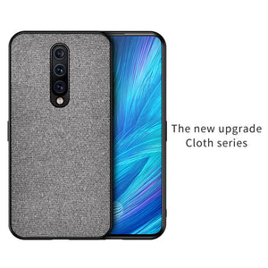 Cloth Fabric Silicone Soft Edge Protection Case for ONEPLUS 7 Pro, 7, 6T, 6