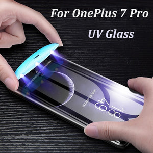 UV Light Full Glue Tempered Glass Screen Protector for ONEPLUS 7 Pro