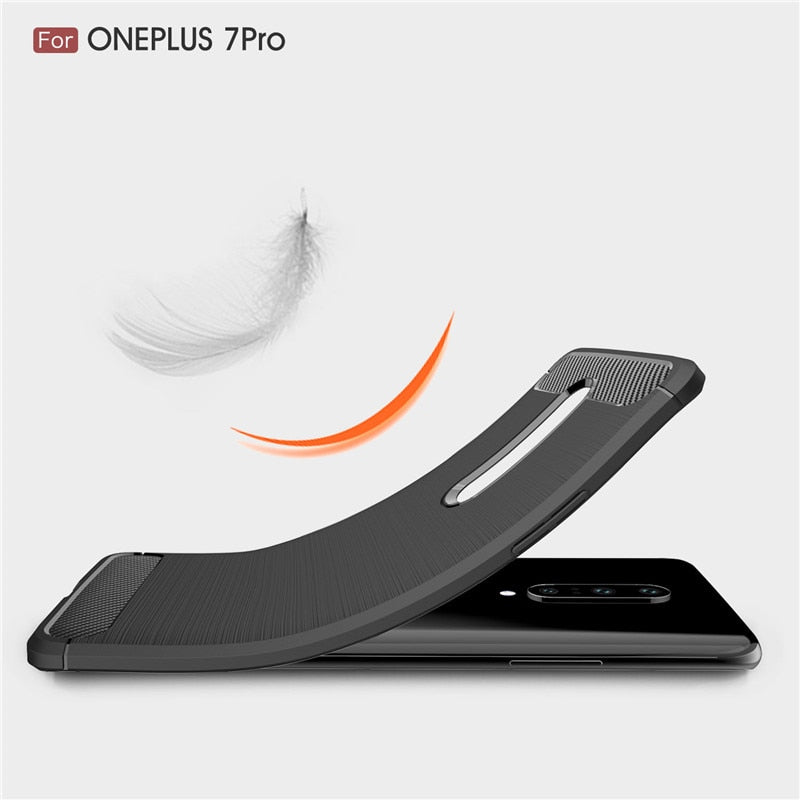 Silicone Hard Rubber Case Cover for Oneplus 7 Pro