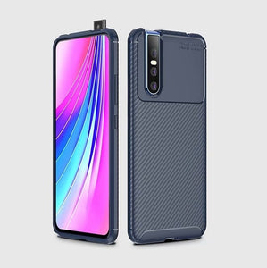 Professional Carbon Fibre Shockproof Premium Case Cover for Vivo V15 Pro