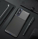 Professional Carbon Fibre Shockproof Premium Case Cover for Vivo V15 Pro