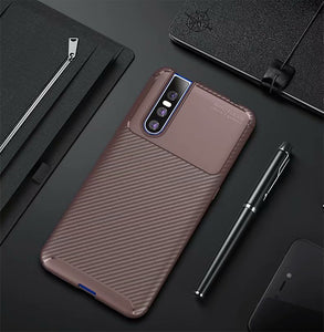 Professional Carbon Fibre Shockproof Premium Case Cover for Vivo V15 Pro