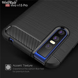 Premium Carbon Fibre Bumper Silicone Rubber Case Cover for Vivo V15 Pro