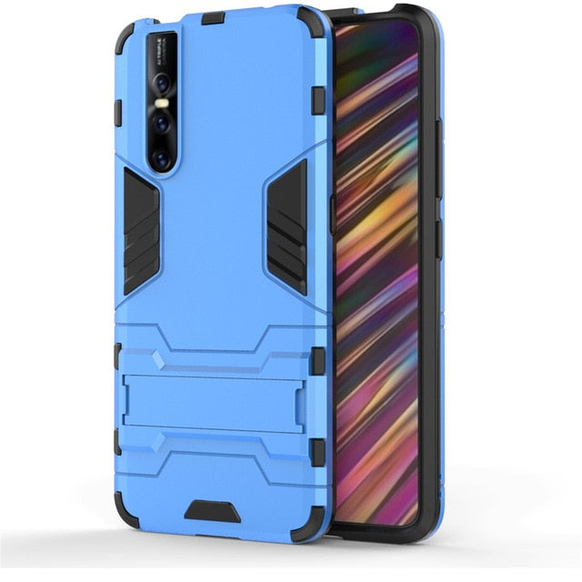 Armour Smart Hybrid Shockproof Silicone Case Cover for Vivo V15 & V15 Pro