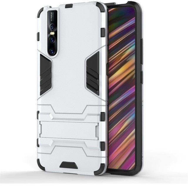 Armour Smart Hybrid Shockproof Silicone Case Cover for Vivo V15 & V15 Pro