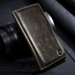 Genuine Leather Flip Luxury Creative Stents Case Cover for Vivo V15 Pro