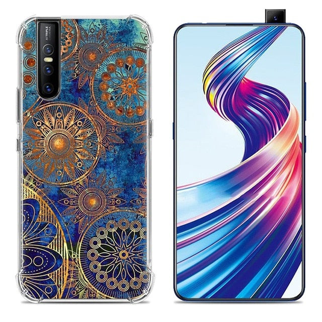 Stylish Painted Anti-Knock Airbag Phone Case for Vivo V15 Pro