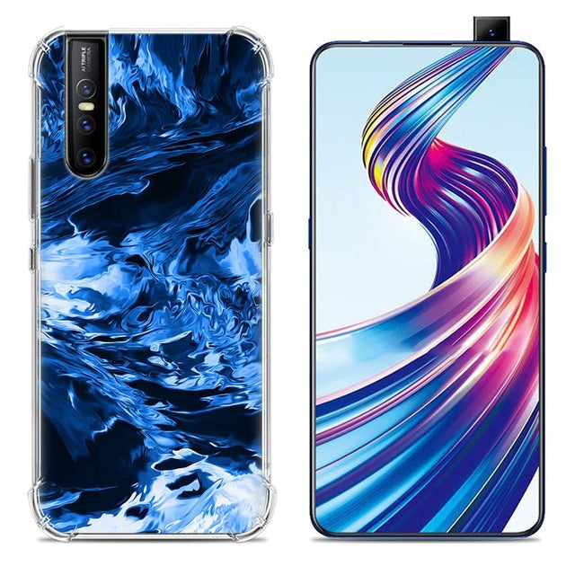 Stylish Painted Anti-Knock Airbag Phone Case for Vivo V15 Pro