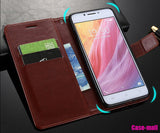 Leather Luxury Flip Wallet & Stand Case Cover for Vivo V15 & V15 Pro