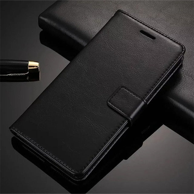 Leather Luxury Flip Wallet & Stand Case Cover for Vivo V15 & V15 Pro