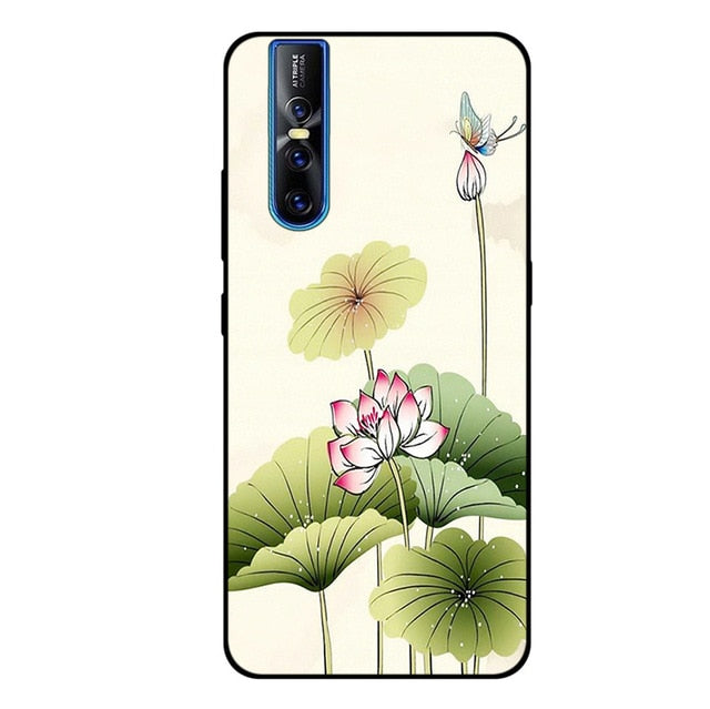 High Quality Art Painted Soft Silicone Skin Back Case Cover Vivo V15 & V15 Pro