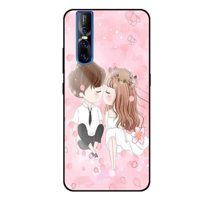 High Quality Art Painted Soft Silicone Skin Back Case Cover Vivo V15 & V15 Pro