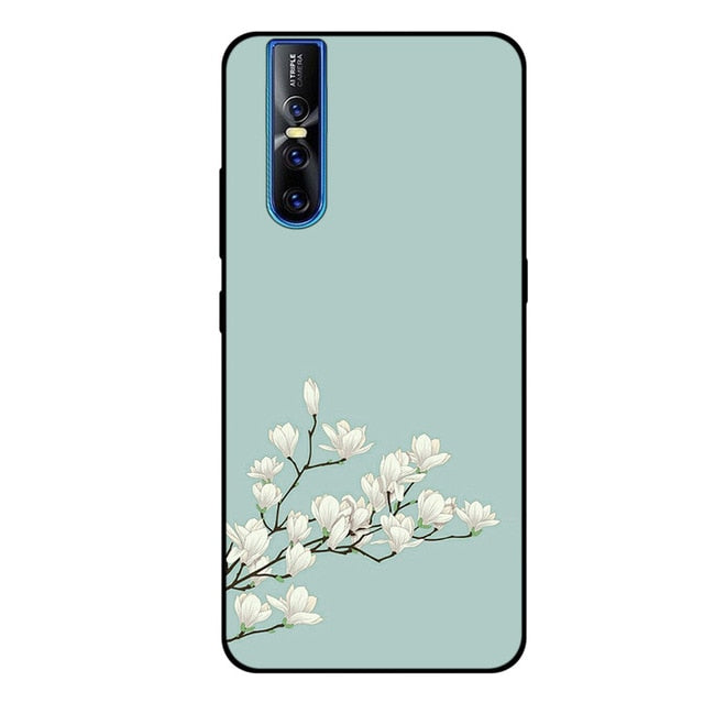 High Quality Art Painted Soft Silicone Skin Back Case Cover Vivo V15 & V15 Pro