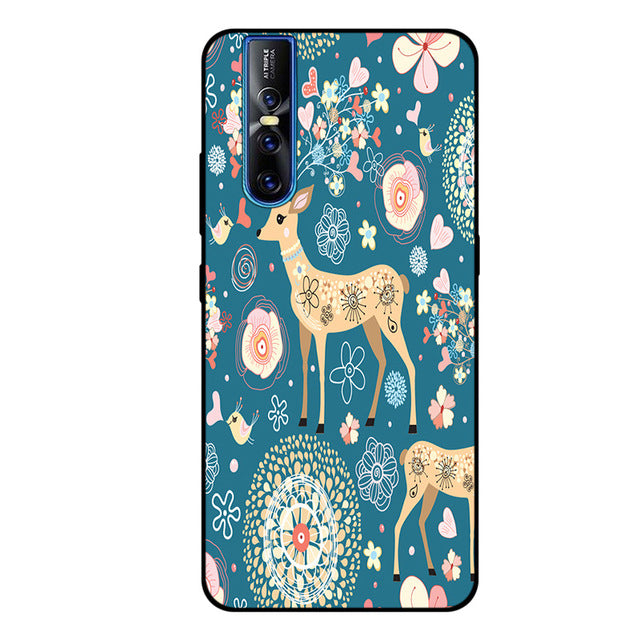 High Quality Art Painted Soft Silicone Skin Back Case Cover Vivo V15 & V15 Pro