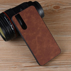 Fashion Splice Double Color Hybrid Leather Slim Case Cover for Vivo V15 Pro