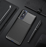 Luxury Carbon Fibre Drop-Proof Soft Armor Case for Vivo V15 | V15 Pro